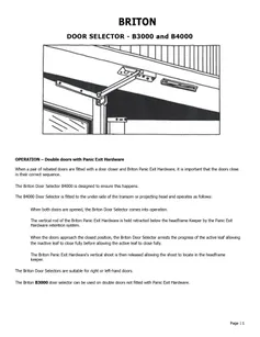 Briton B3000 and B4000 Door Selector